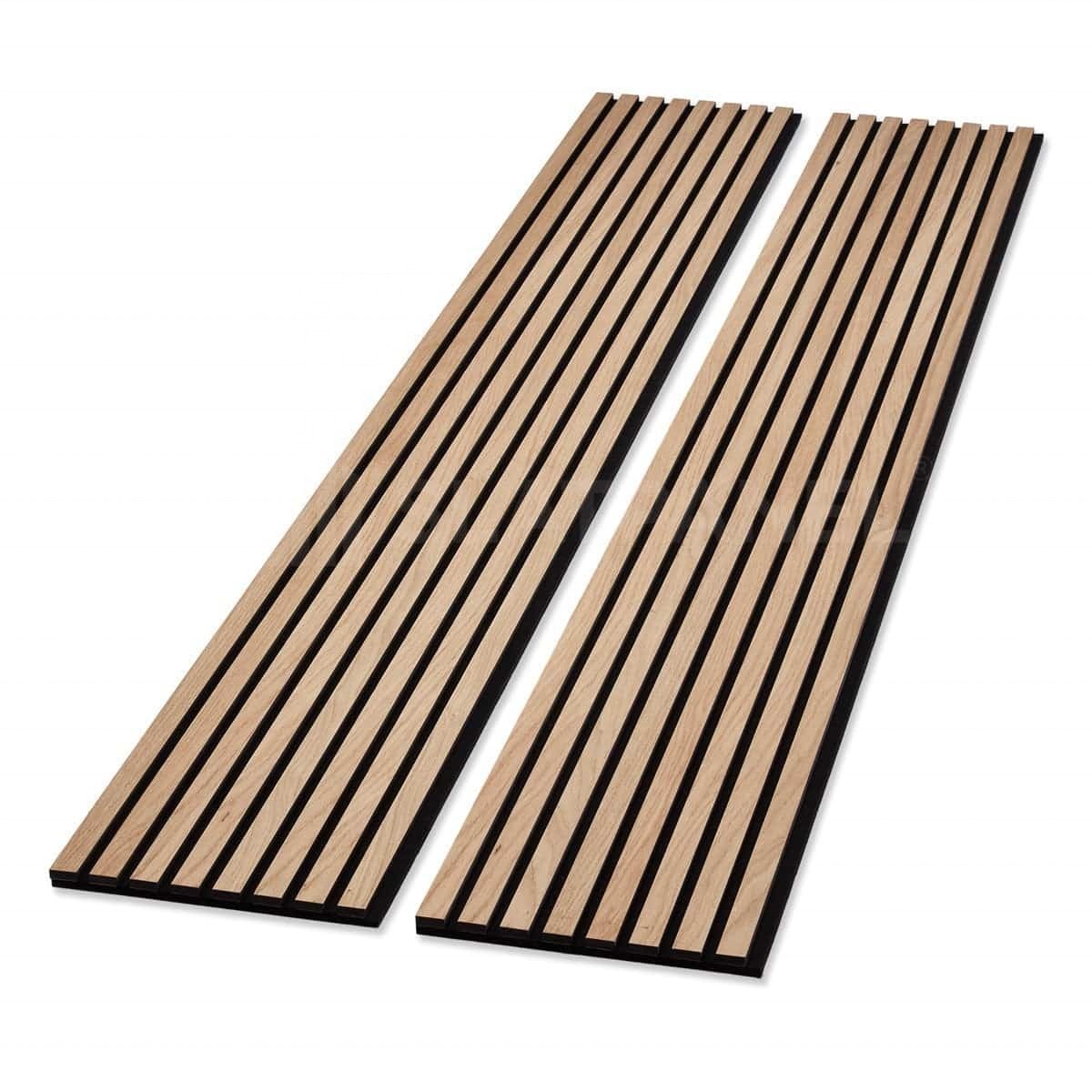 Living Room Acoustic Wood Slat Wall Panels With Foam For Interior Wall ...
