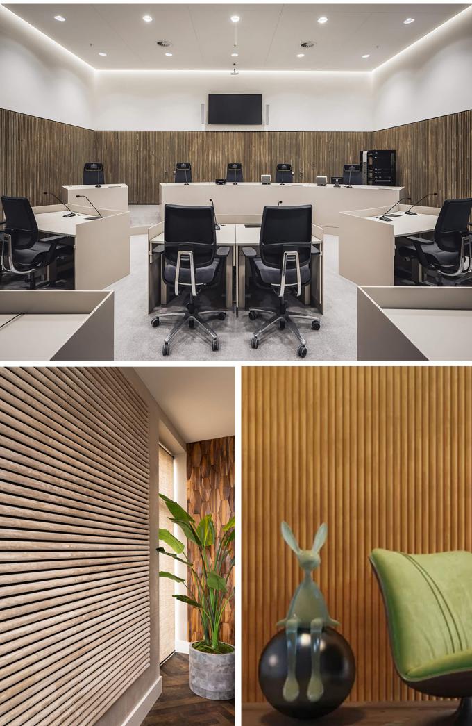 Wall Sound Absorption Fire Retardant Sustainable Suede Wrapped Acoustic ...
