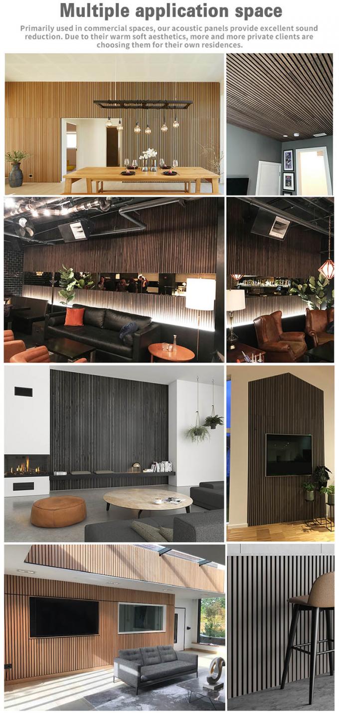 Akupanel Soundproof Wooden Acoustic Wall Panels Wood Fluting Panels ...