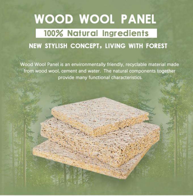 Hexagonal Style Acoustic Wood Wool Board For Modern Interior Design